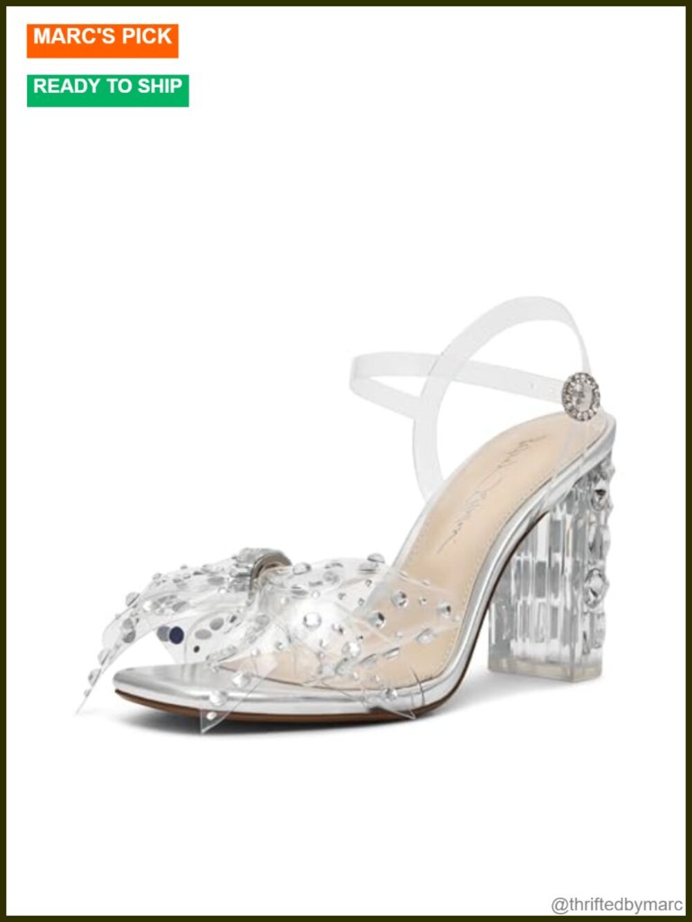 Block Heel Dressy Platform Sandals Women's Adjustable Strap Sandal